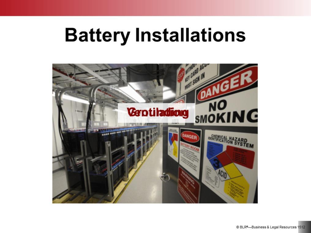 The term battery installation typically refers to a bank of batteries used to power a specific device or used as a backup or emergency power supply during a power outage.