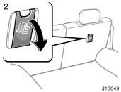 For instructions to install the child restraint system, see Child restraint in this section.