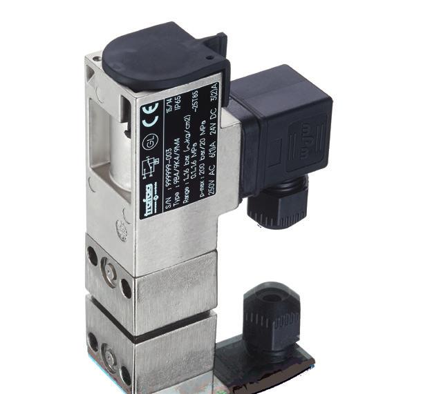 PST4B 9B4 Picostat Switch Improved vibration resistance Compact design Rugged housing Protection IP65 Any mounting position possible Measuring principle Bellow Repeatability ± 0.5 % FS typ.
