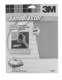 Scotch-Brite Stripping/Polishing (Assorted Grits) 053-03059 2" 0 3M SandBlaster Flex Pad 3M SandBlaster Automotive Sandpaper 05-0205