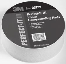 3M Perfect-It Hookit II DA Foam Applicator Pad 6" (Flat) Extremely fine, flat-faced foam pad. Designed for application of all glazes and waxes. 3M Hookit II compatible.