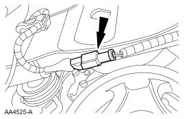 Connect the RH front anti-lock brake wheel sensor electrical