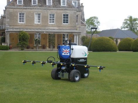 Micro-Spray 120 Ideal for golf course and sports field contractors who need to cover larger areas. Fitted with large pneumatic tyres to ensure a wider footprint.