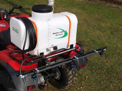 The 70 litre Mini- Spray range of ATV mounted sprayers is suitable for many small spraying jobs.