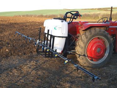 Tractor Mounted - 200 to 600 litre tanks Midi-Spray MDM200 & MDM300 200 litre & 300 litre Standard Specification Tractor Mounted Sprayers with 4m boom 4 metre PTO Drive: 4 metre 3-section folding