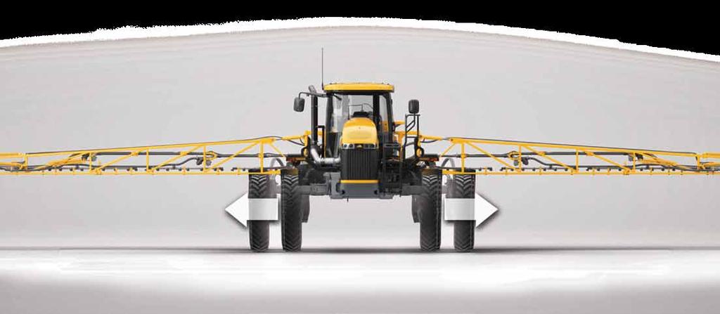 A page in the RoGator Management Center (RMC) lets you see exactly where the rear axle is without having to get out of the cab.