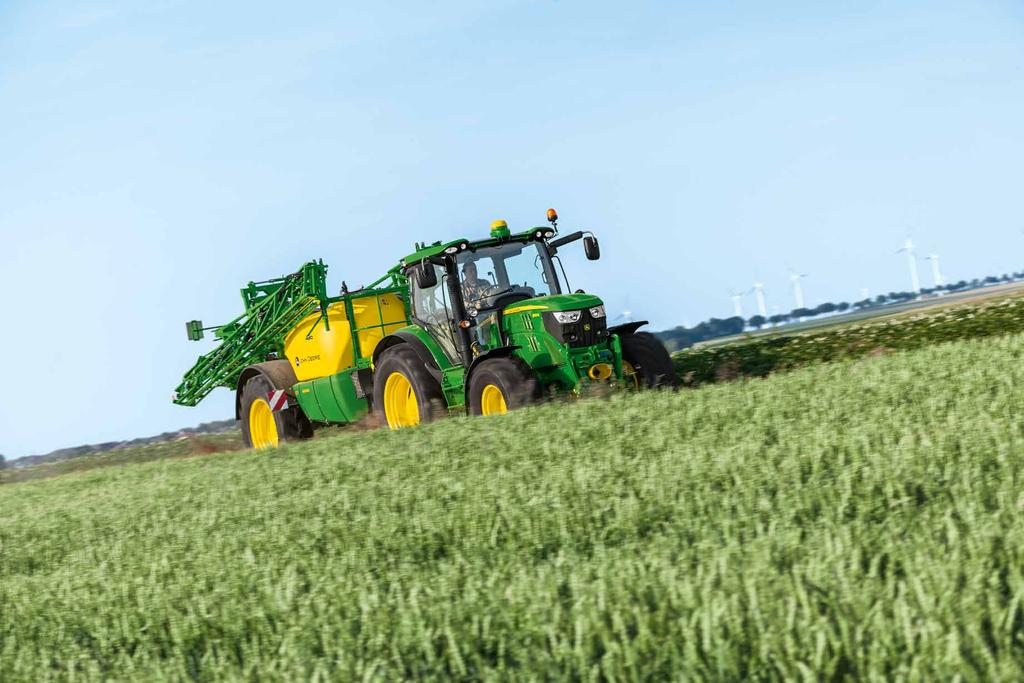 M700i Trailed Sprayers 9 The smooth steering can be controlled manually, automatically or via GPS in combination with Section Control and the Headland Management System