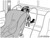 Do not install the child restraint system on the seat until the seat belt is fixed.