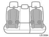 Installation with child restraint lower anchorages (double cab models) After securing the child restraint system, never slide or recline the seat.