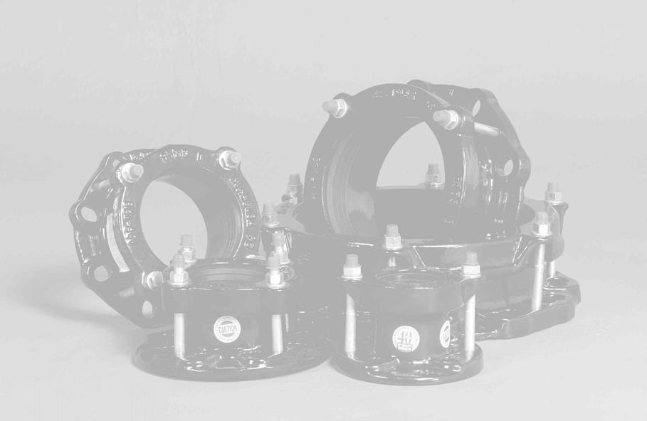 RANGER ADAPTORS RANGER products, in the form of wide range couplings and flange adaptors, are designed to join pipes of various outside diameters with the same or different nominal bore.