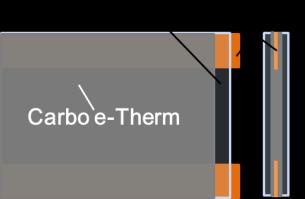 Therefore, we proposed and tested a flexible thin heater using the functional paint that includes carbon nanotubes. Fig. 9 shows the view and schematic diagram of the tested thin flexible heater.