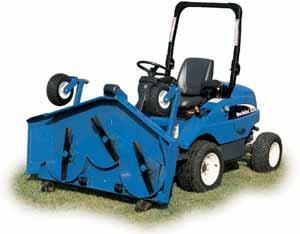 With a New Holland mower, there s no need to raise the hood to perform engine oil level checks or refueling.