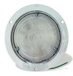 Utility Lamp Chrome-plated die-cast housing Shallow profile for