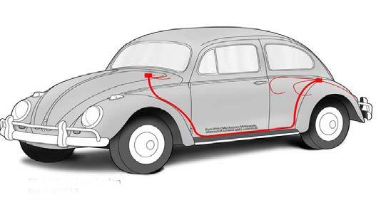 Part Number Application: 1968-1969 Beetle Sedan Sunroof or Convertible 344-507 Part Includes Replacement Wiring Harness Tools Needed SOAP 1 - Main Harness 2- Front Turn Signal Harness 2- Front