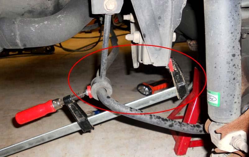 Figure 12 -- New Lower Control Arm Installed 17. Repeat the entire process for the opposite side of the vehicle. 18. Re-install wheels, hand tighten lug nuts; remove jack stands and lower vehicle.