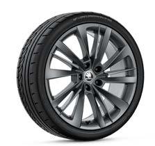 ET44, high gloss Trinity 3V0 071 499E 8Z8 0J x 19" for 235/40 R19 tyres ET44, silver