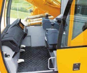 Specific ascents and handholds are provided to ensure the safety of the operating staff.