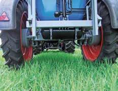 Axles for every track width and optimum convenience The Primus field sprayer features an unsprung rigid axle as standard.