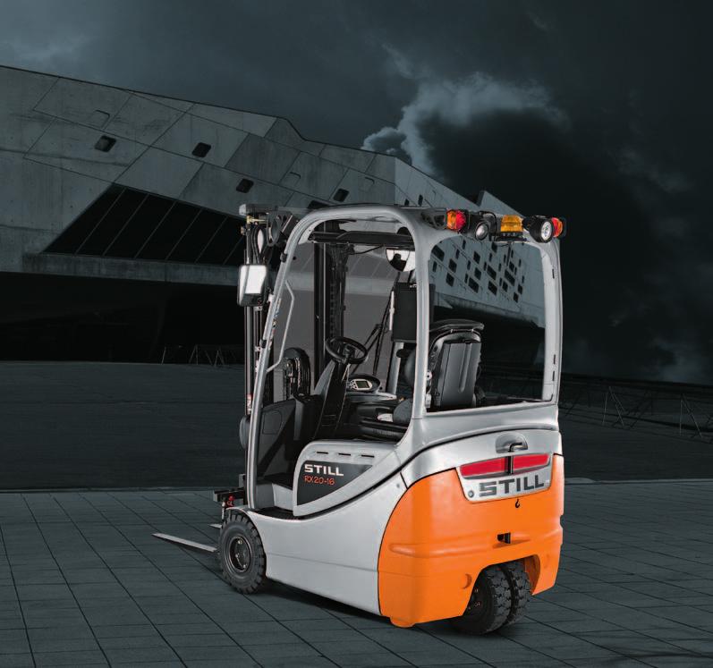 11 The RX 20 is a fantastic all-rounder for the fast transport of goods, both over short and long distances, and is ideally suited for combined indoor and outdoor use, making it the perfect forklift