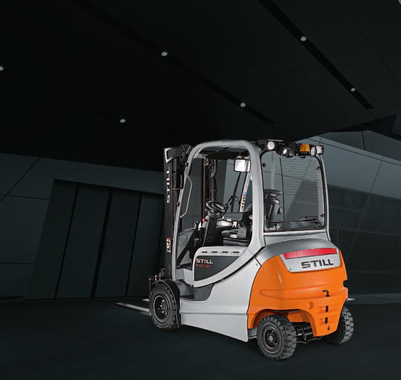 20 RX 60 The RX 60. When the going gets tough. The RX 60 is STILL s top-of-the range electric forklift truck.