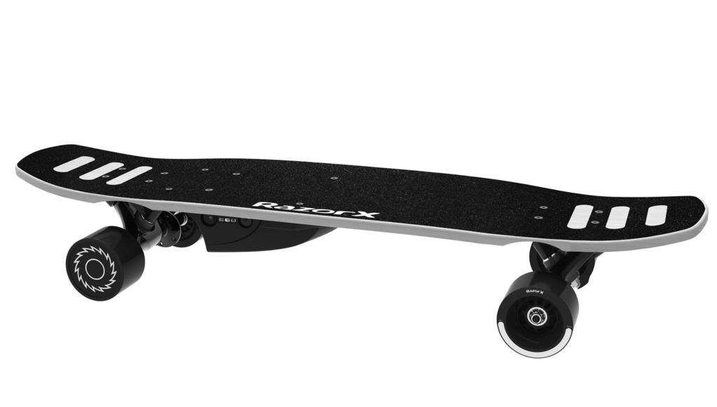 RAZORX DLX ELECTRIC SKATEBOARD NOTE: The product must be moving at least 3 mph (5 km/h) before motor will engage.