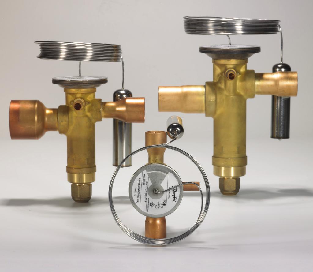 MAKING MODERN LIVING POSSIBLE Data sheet Thermostatic expansion valves Type TGE 10, TGE 20 and TGE 40 TGE is a dedicated designed series of thermostatic expansion valves for all standard refrigerants