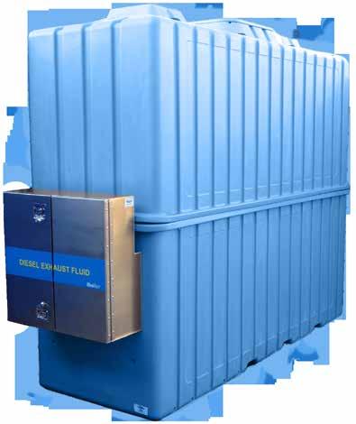 2 & UL 508 Single Wall Tank in Double Wall Outer Shell UV-Protected Virgin HDLPE Polyethylene DISPENSER SPECIFICATIONS Aluminum Cabinet Insulated with 400 Watt Heater Polypropylene Filter with 1
