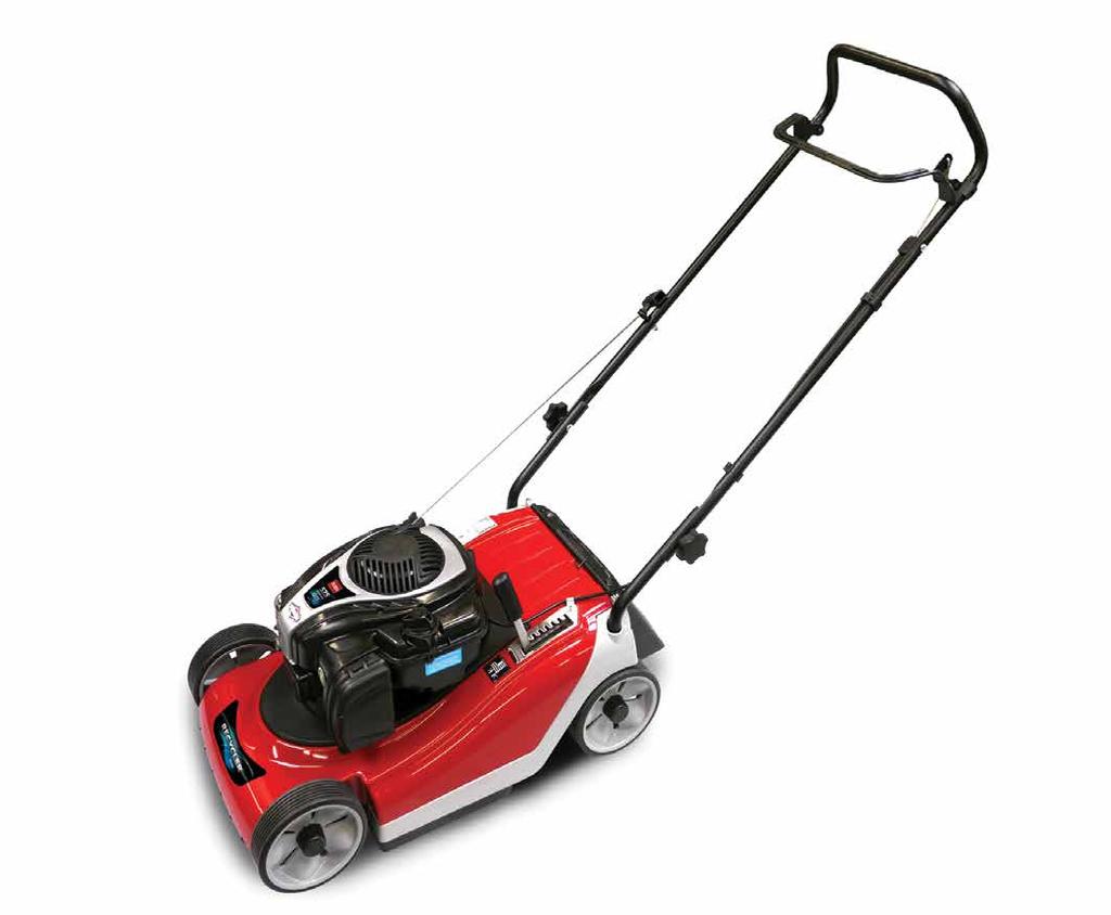 Recycler Mowers 41cm/48cm s in the range 21030-21032 - 20950-20952 FULL 1-Point Height of Cut Lever Spring assisted single lever for quick and effortless height of cut adjustment.
