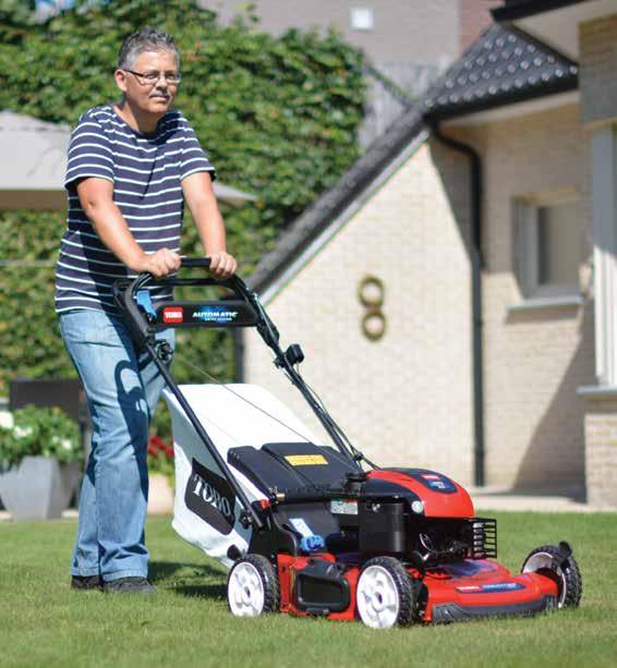 High Impact ABS You can use the mower as a Recycler in rear discharge mode or rear collection mode.