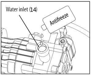 Cleaning and Maintenance/Technical Specifications 21 7.6 Winterizing Procedure Pressure washer might be damaged if subjected to freezing temperatures.