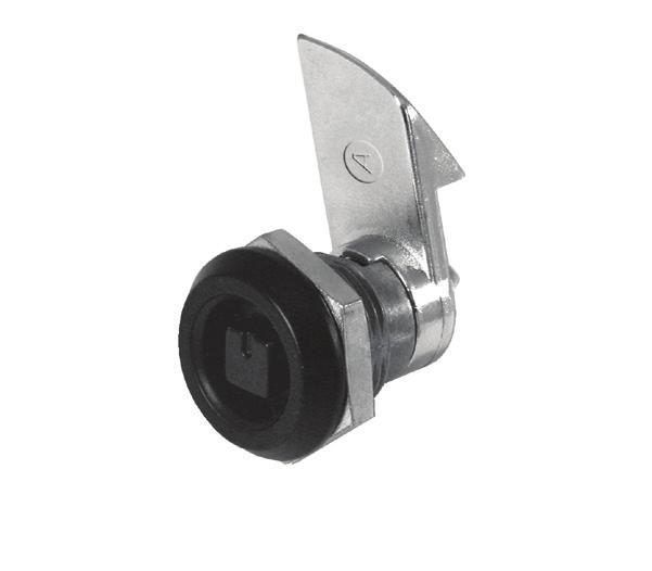 128 E5 Cam Latch Zinc Push-to-close Hand, key or tool operated Single and two point Single hole installation Latched / unlatched indicator Push-to-close action Zinc alloy, powder coated and steel,