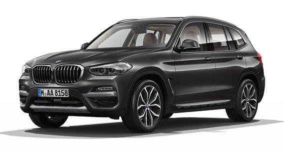 xline Highlights In addition / replacement to SE models 19" light alloy Y-spoke style 694 wheels, Ferric Grey Door sill finishers with BMW xline designation, front Exterior trim, Satin Aluminium