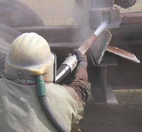 water, allows for a wide range of abrasives, and a broad range of blasting pressures.