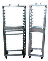 Racks accommodate three common lift types Units include rack, lift and high temperature casters Overall rack height is specified for each model on following pages Kelmax Oven