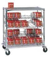 Do not stack more than two modules high on any shelf Complete units can be purchased if required Units can be used under a worktable to provide a mini pantry in the kitchen SM-10 Can Storage Module W