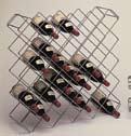 the lower 6 bottles Stores one case of wine per wire loop shelf Bulk wine modules should be fastened to shelves or countertops Plating Plus W x L x H Bottle Model No. (In.) (mm.) Capacity (Lbs.) (Kg.