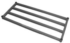 distributed static weight for shelves up to 48'' in length Lifetime of rust-free performance even in the harshest environment Stainless Steel W x L Weight Model No. (In.) (mm.) (Lbs.) (Kg.