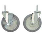 LPI 800.874.0375 Accessories / LPI Casters Two types of casters are available. Economical 5" poly casters are available for light-duty applications.