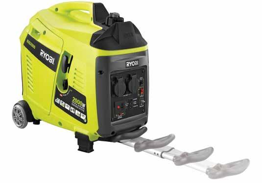 Generators The Ryobi range of Inverter Generators are compact, quiet and easy to use, perfect for powering or charging a wide range of appliances anywhere that a mains power source is not