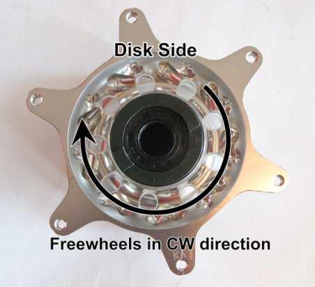 direction. If it is not, remove the hub insert and flip the sprag bearing around.
