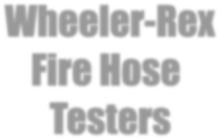 Designed to quickly and safely test fire hose lines!