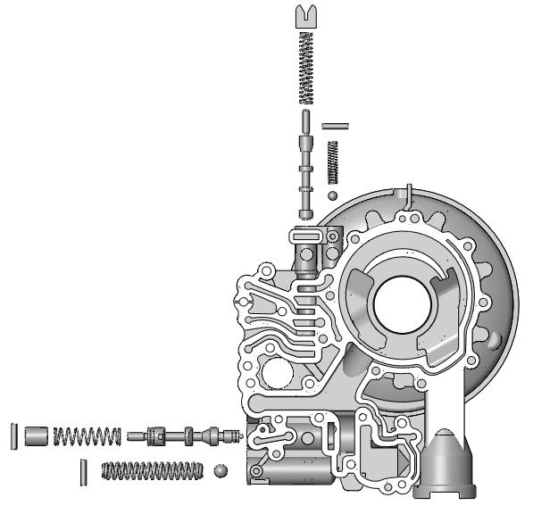 GM 6T40 (Gen. ), 6T45 (Gen.), 6T50 (Gen. ) Installation & Testing ooklet OE Exploded View Pump ody 6T40 Gen. Shown NOTE: Depending upon vehicle application, the OE springs shown may not be present.