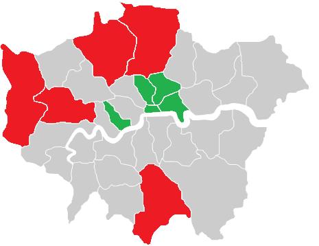 Suburban versus central Inner London: 709,952 licensed cars Outer London: 1,924,635