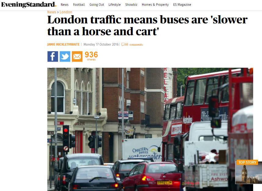 Evening Standard article London drivers spend more than
