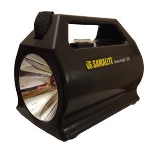 Samalite Searchlights Rechargeable Lightweight Searchlights The New Samalite maintenance-free LED Rechargeable Searchlight range, provides some of the most powerful torches for industry or leisure in