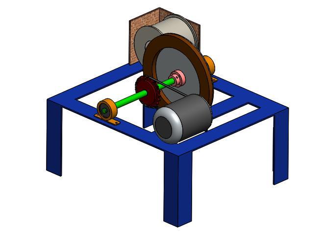 2.1 Material Selection Fig -1: Isometric View (Solidworks) Material selection process is depending on application of where the brake is used.