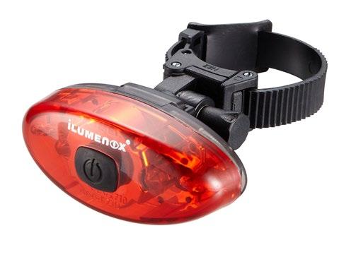 SS-L320RG a bright and visible bike safety light, 4 Ultra bright Red LEDs design and 360 visible degrees.