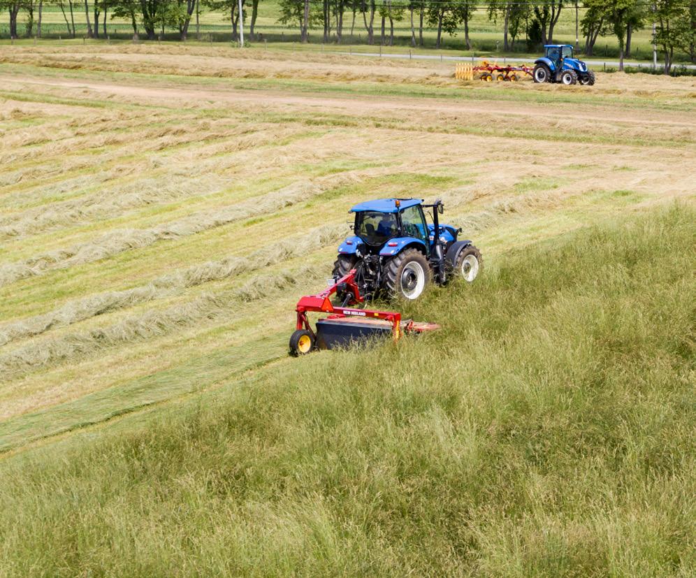 02 DURADISC HEAVY-DUTY DISC MOWERS Dependable, clean cutting with time-saving convenience. Forage quality directly influences livestock weight gain and milk production.