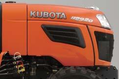 High-back Seat Kubota s seat provides ample back and lumbar support, improving operator comfort