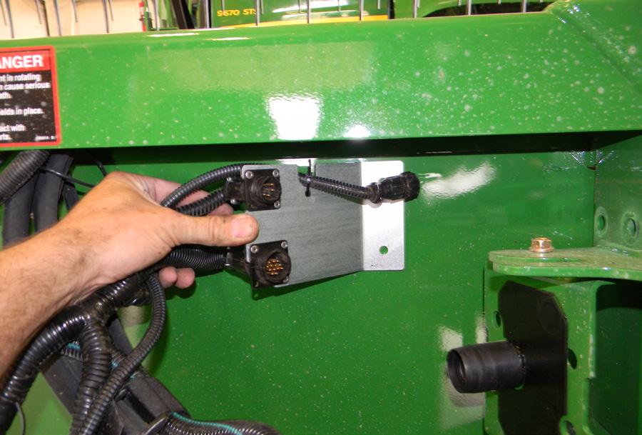Drill mounting holes using ¼ drill bit Use provided bolts 4. Remove the OEM header connector from the single point and connect to 31 pin connector on main harness.